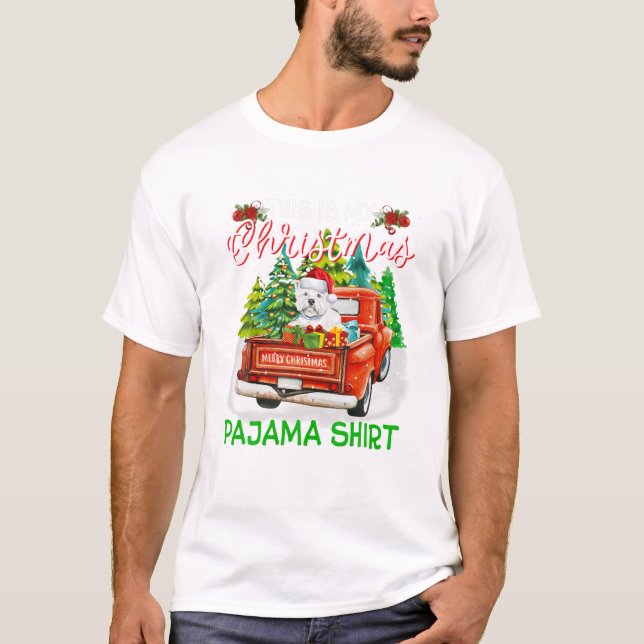 My Christmas Pajama Westie T Shirt (Framsida)