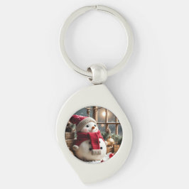 My Christmas Swirl Silverfärgad Nyckelring