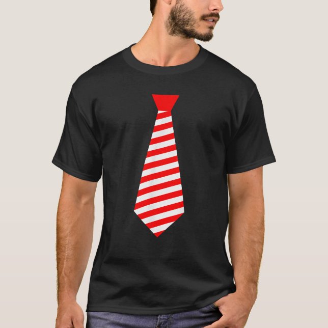 MY CHRISTMAS TIE Pajama Julafton Funny Candy cane T Shirt (Framsida)
