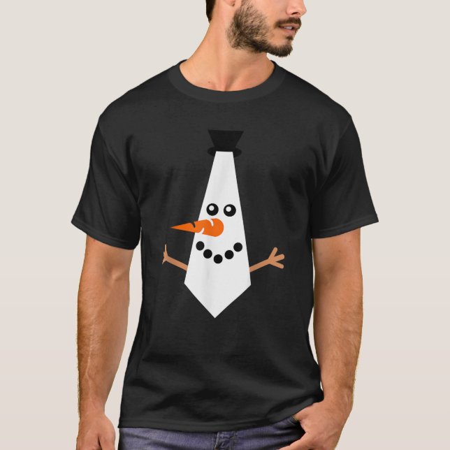MY CHRISTMAS TIE Pajama Julafton Funny Snögubbe T Shirt (Framsida)