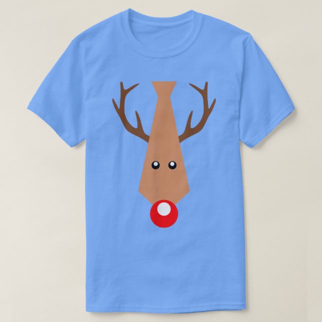 MY CHRISTMAS TIE PajamaXmas Funny Reindeer T Shirt (Design framsida)
