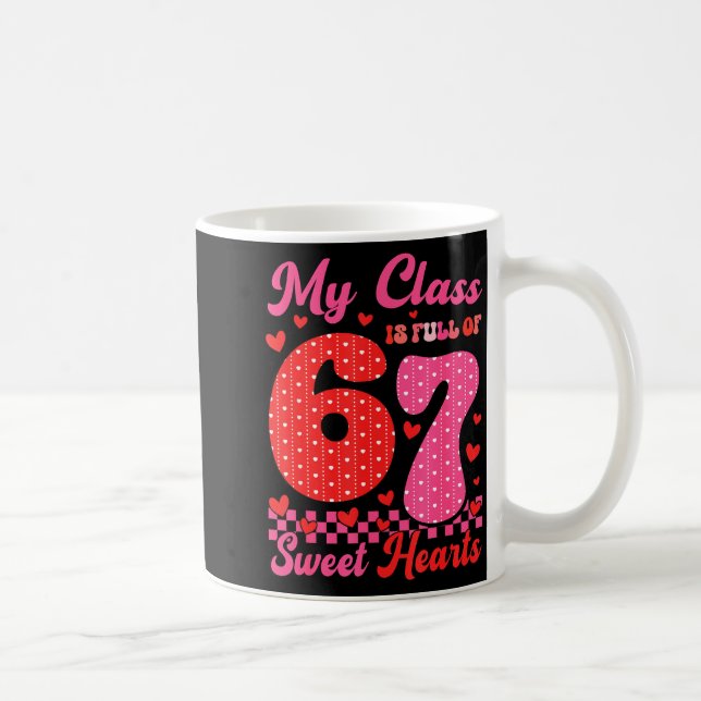 My Cl Is Full Of Sweet Heart 67 Teachers Valentine Kaffemugg (Höger)