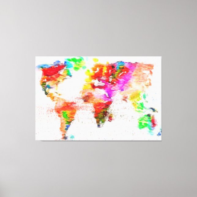 My Color World Stretched Canvas Print (Framsida)