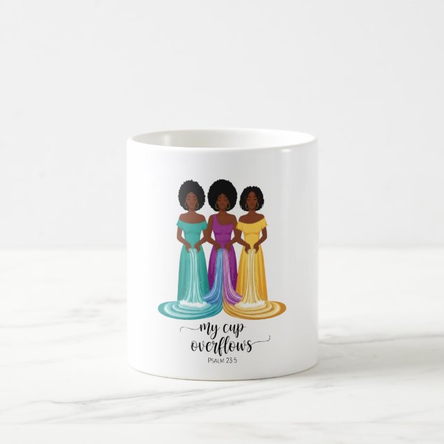 My Cup Overflows Scripture Mug Kaffemugg (Center)