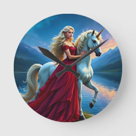 My Dam Unicorn Rund Klocka