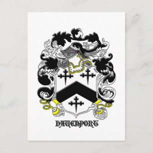 my davenport_family_vapensköld_Black Namn Vykort