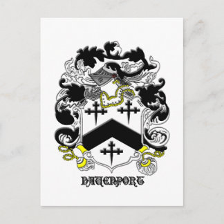 my davenport_family_vapensköld_Black Namn Vykort