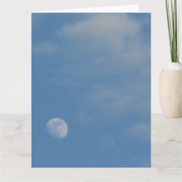 My Daytime Måne - Large Porträtt Greeting Card Kort