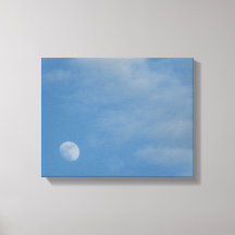 My Daytime Måne - Premium Gloss Wrapped Canvas