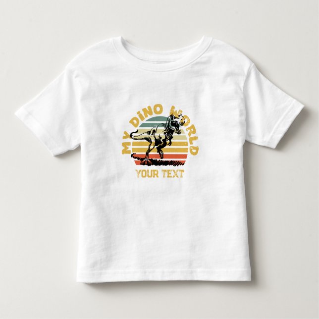 My Dino World Småbarn Bra Jersey T-Shirt (Framsida)