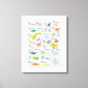 My Dinosaur Alphabet Canvastryck