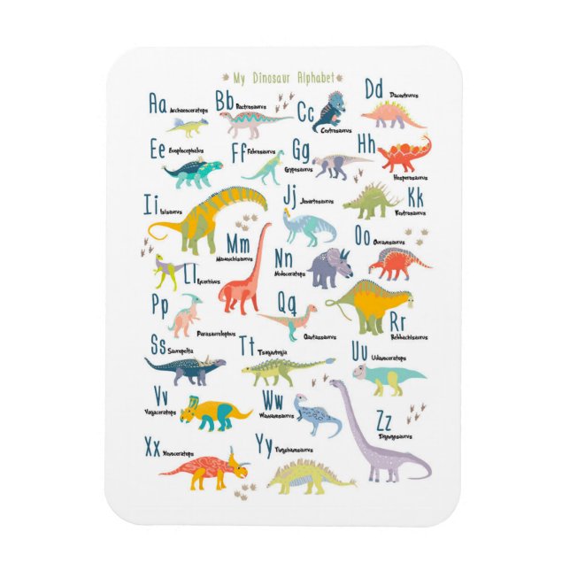 My Dinosaur Alphabet Magnet (Vertikal)