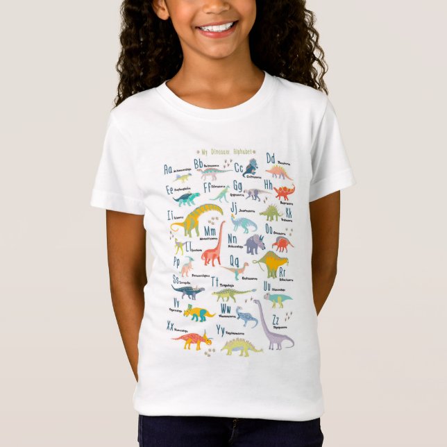 My Dinosaur Alphabet T Shirt (Framsida)