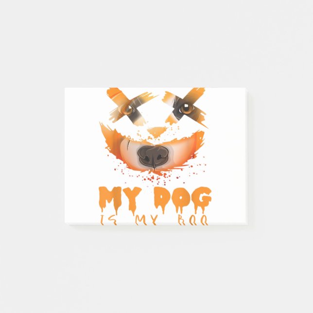 My Dog Is My Boo & Halloween Costume Idea with Bor Post-it Block (Framsida)