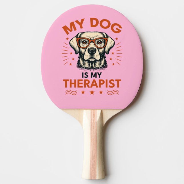 My dog is my therapist pingisracket (Framsidan)