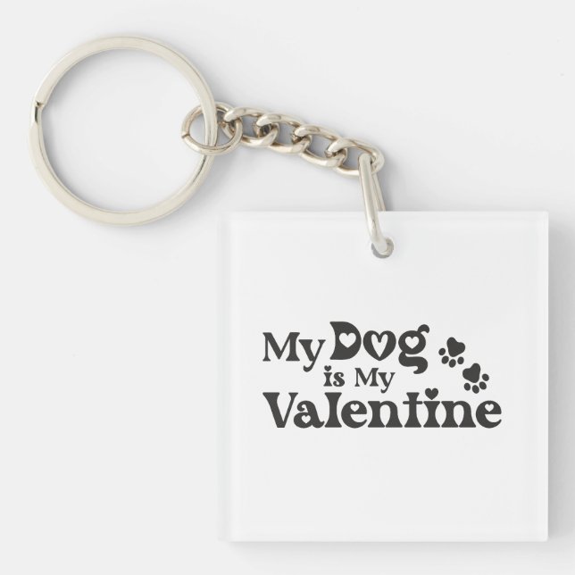 My Dog is My Valentine - Funny Pet Lover Hearts &  (Framsidan)