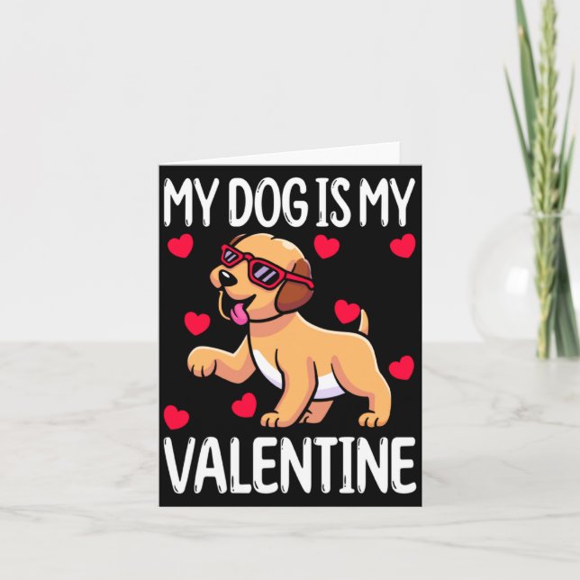 My Dog Is My Valentine  Kort (Framsida)