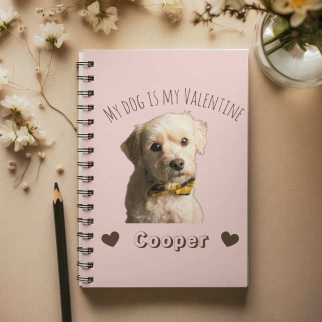 My Dog Is My Valentine – Personalized Pet Anteckningsbok (Skapare uppladdad)