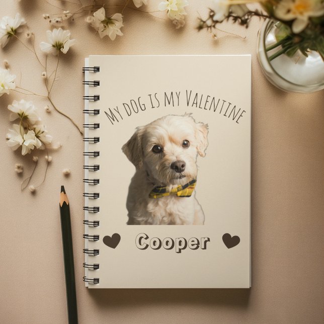 My Dog Is My Valentine – Personalized Pet Anteckningsbok (Skapare uppladdad)