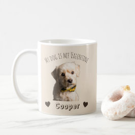My Dog Is My Valentine – Personalized Pet Kaffemugg