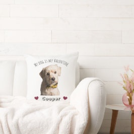 My Dog Is My Valentine – Personalized Pet Kudde