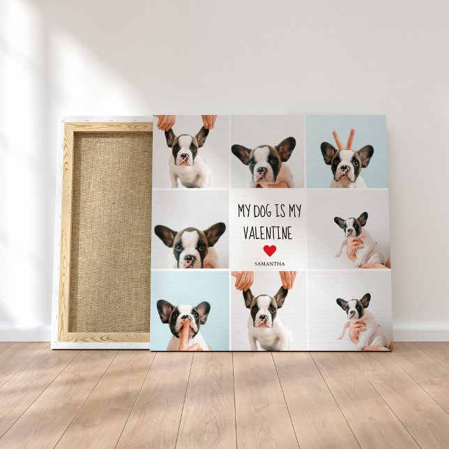 My Dog Is My Valentine | Two Dog Photos  Canvastryck (Skapare uppladdad)