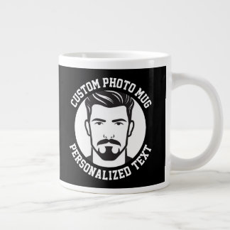 My Face on a BLACK Custom Giant Coffee Mug Jumbo Mugg