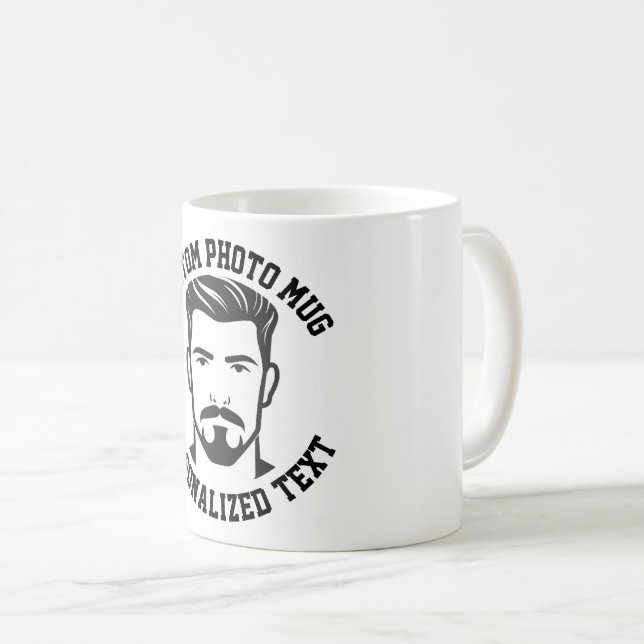 My Face on a Custom Mug Kaffemugg (Framsida höger)