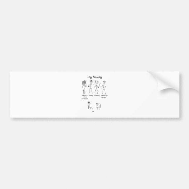 My-Family-4 Bildekal (Framsidan)