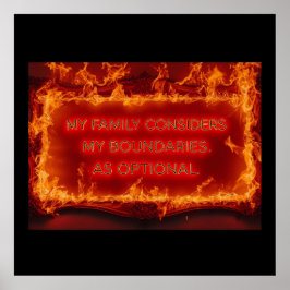 My Family Considers My Boundaries As Optional Poster