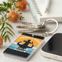 MY FATHER IS A HERO NYCKELRING