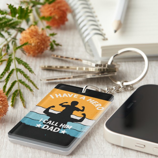 MY FATHER IS A HERO NYCKELRING (Högra Framsidan)
