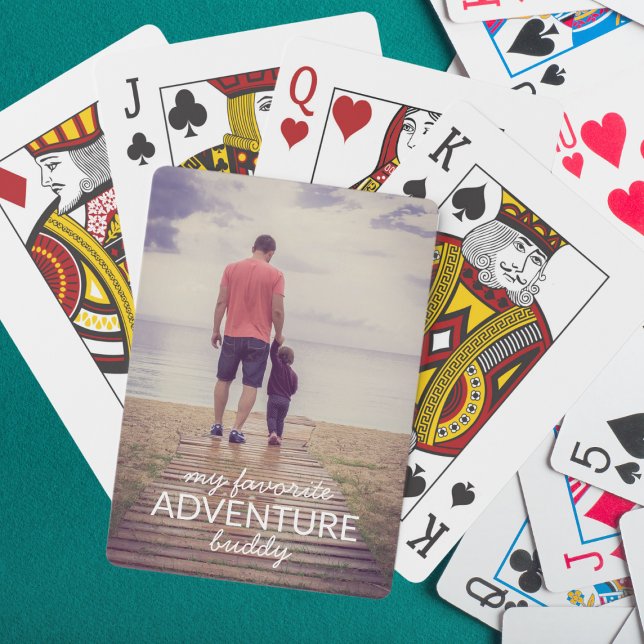 My Favorite Äventyr Buddy Photo Fars dag Casinokort (Skapare uppladdad)
