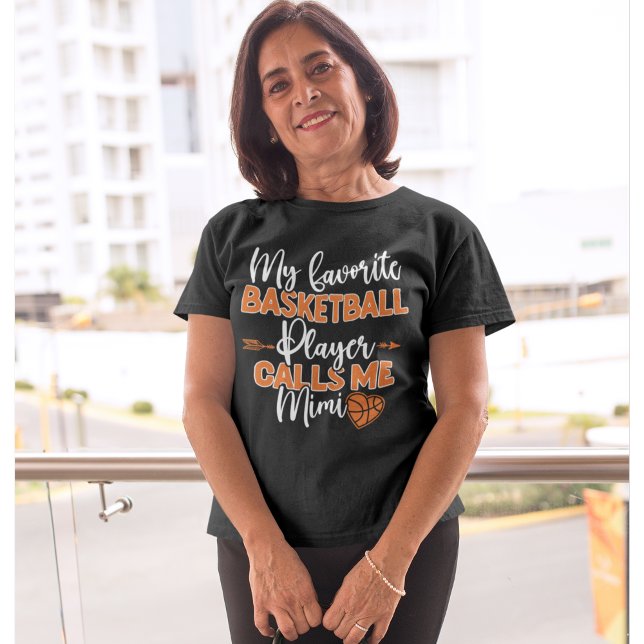My Favorite Basket ball Player Call me Mimi T Shirt (Skapare uppladdad)