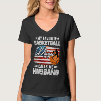 My Favorite Basketball Player Calls Me Husband Ame T Shirt