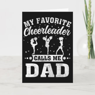 My Favorite Cheerleader Calls Me Dad Father's Day  Kort