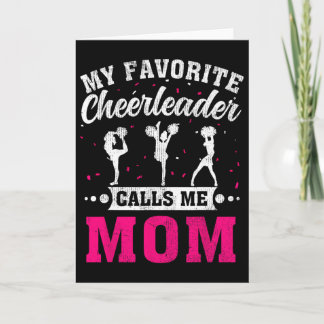 My Favorite Cheerleader Calls Me Mom Mother's Day  Kort