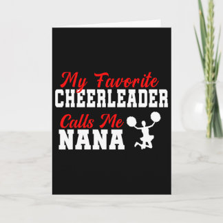 My Favorite Cheerleader Calls Me Nana Funny Nana  Kort