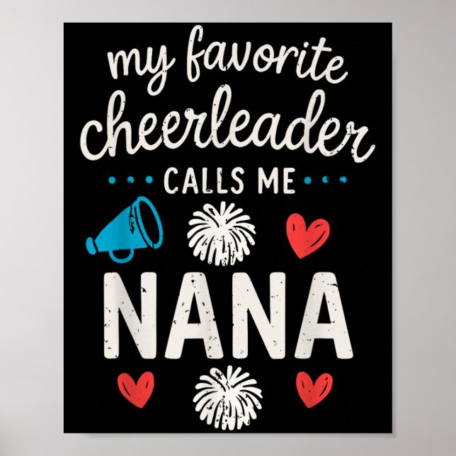 My Favorite Cheerleader Calls Me Nana Grandma Chee Poster (Framsidan)
