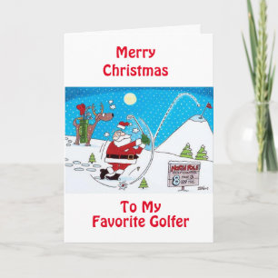 "MY FAVORITE GOLFER" I CHRISTMAS HELGKORT