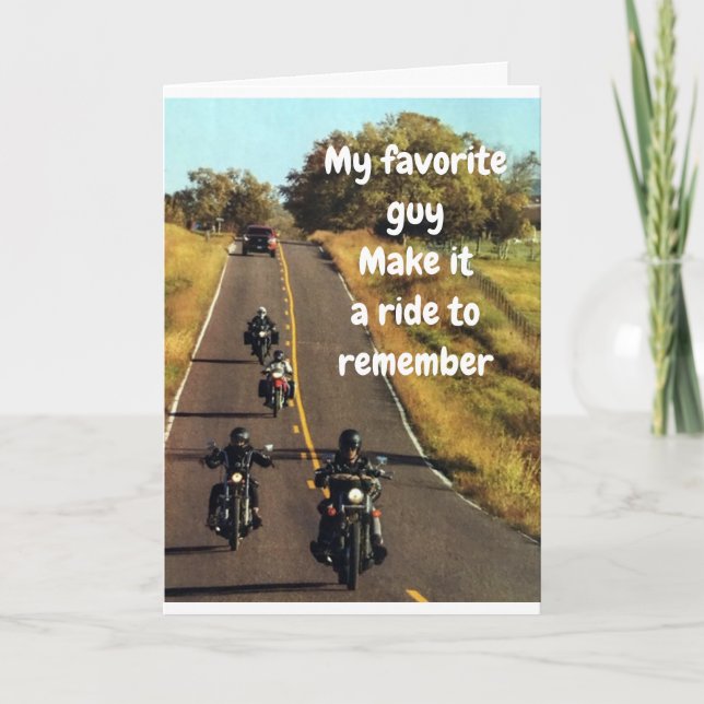 **MY FAVORITE GUY ** ENJOY "BIRTHDAY"-KORT KORT (Framsida)