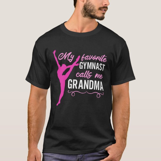 My Favorite Gymnast Calls Me Grandma Gymnastic   7 T Shirt (Framsida)