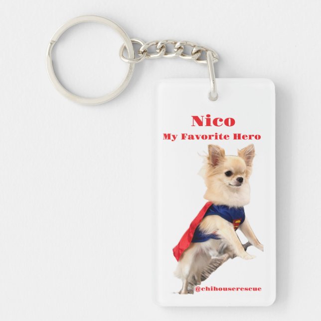 My Favorite Hero Acrylic Keychain Nyckelring (Framsidan)