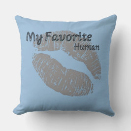 🔥 My Favorite Human Pillow – Romantic Lips Print  Kudde