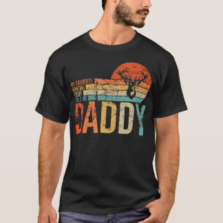 My Favorite Hunting Buddy Calls Me Daddy Love Deer T Shirt