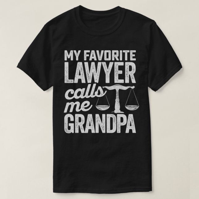 My Favorite Lawyer Calls Me Grandpa Law State Eami T Shirt (Design framsida)