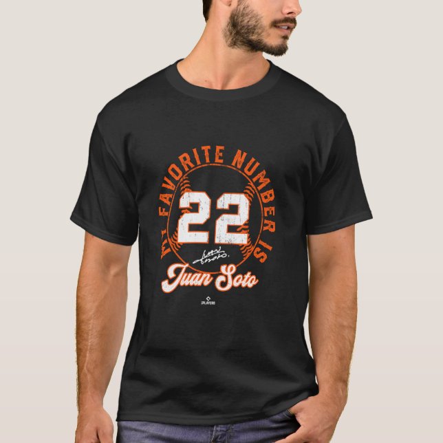 My Favorite Number is 22 Juan Soto New York Baseba T Shirt (Framsida)
