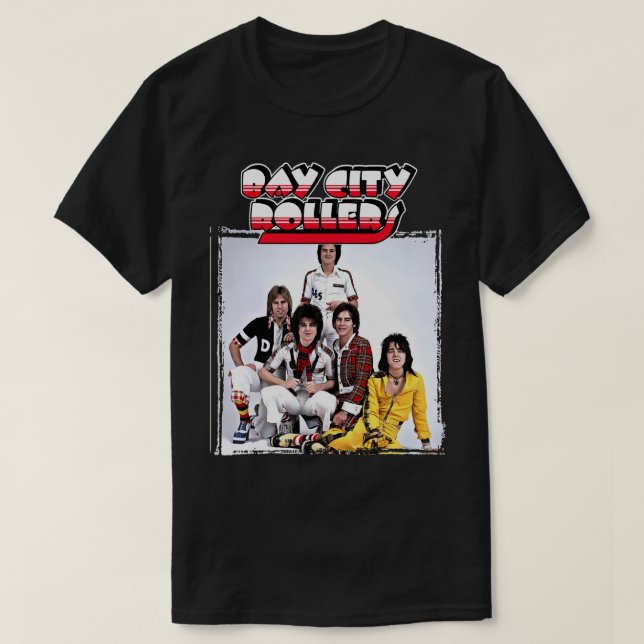 My Favorite People Band Bay City Rollers Music Roc T Shirt (Design framsida)