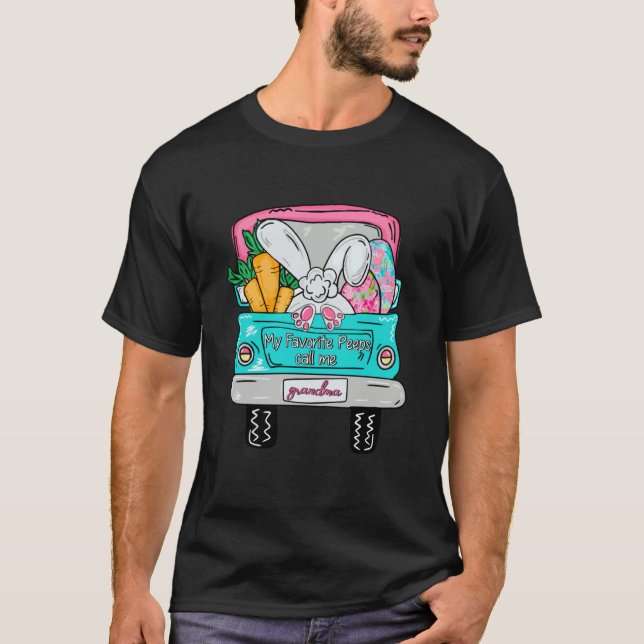 My Favorite People call me Grandma Bunny Grandma E T Shirt (Framsida)