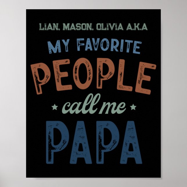 My Favorite People Call Me Papa D  Poster (Framsidan)
